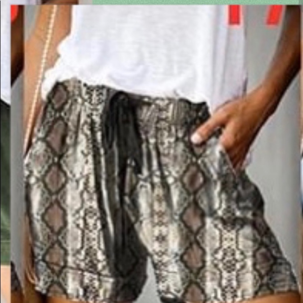 Snake print DRESS SHORTS! New in package!